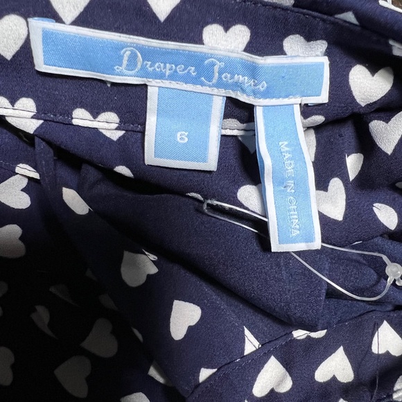 NWOT Draper James Sweet Heart Print Belted Button Down Maxi Dress 6 PP Sample - Picture 12 of 16